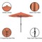 Pure Garden 9-Foot Outdoor Patio Umbrella with Base, Orange 50-101-TCB - alternate 3